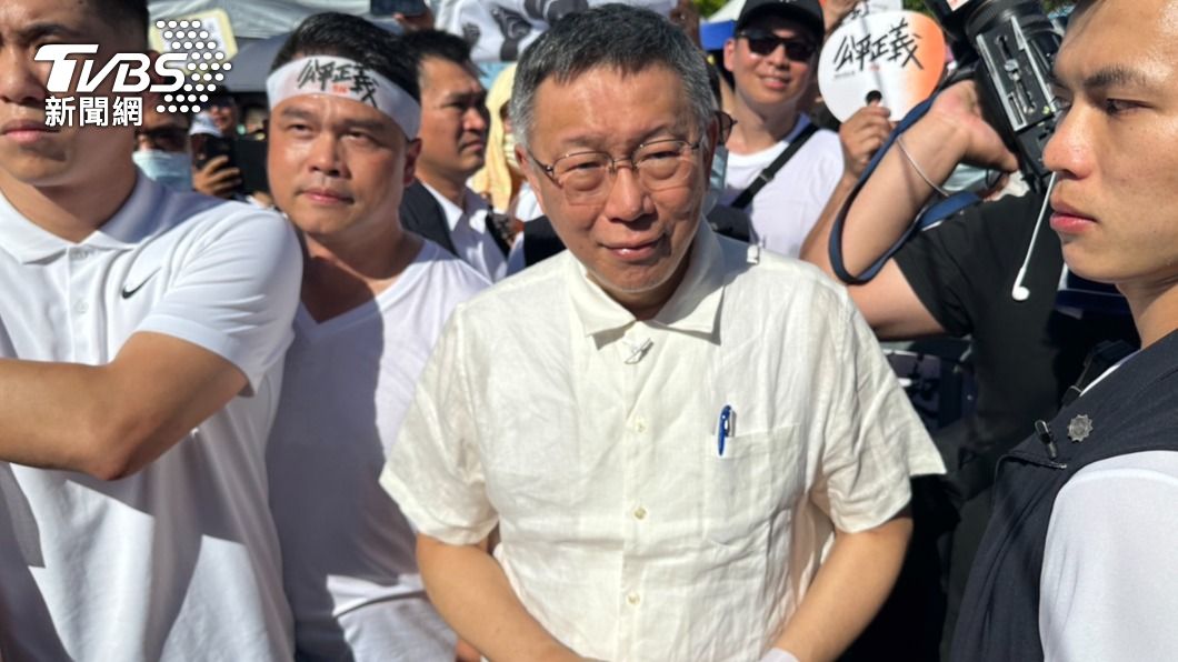 民眾黨主席、總統參選人柯文哲。(圖/胡瑞麒攝)