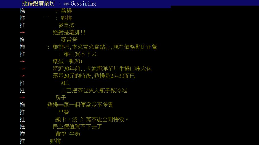 網友留言。（圖／翻攝自PTT）