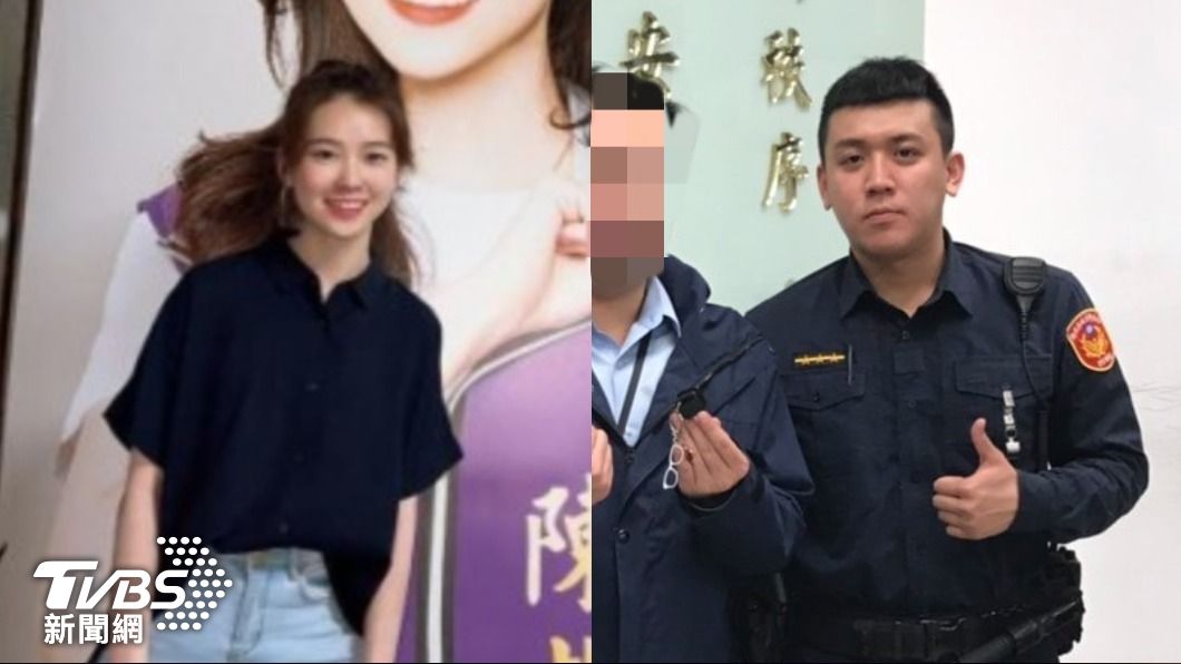 最美里長陳紫渝戀愛ing 永和帥警男友正面照曝光
