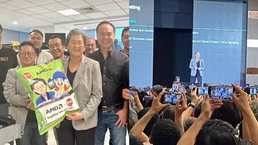 半導體女王也信都市傳說!AMD蘇姿丰拿「特製乖乖」合照