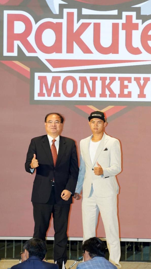 樂天桃猿選秀第二輪指名林華偉。（圖／台彩提供）