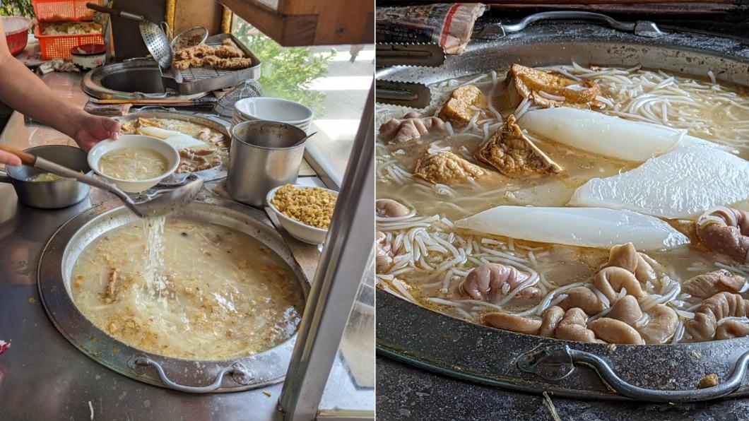 萬華鹹粥1碗20元價格,等同於可以買15碗阿堂。(圖/翻攝自爆廢公社二館臉書)