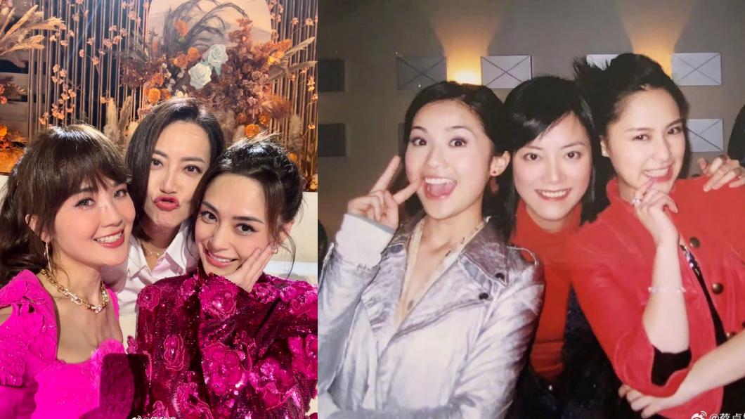 三人美貌依舊。(圖/翻攝自蔡卓妍、鍾欣潼微博)