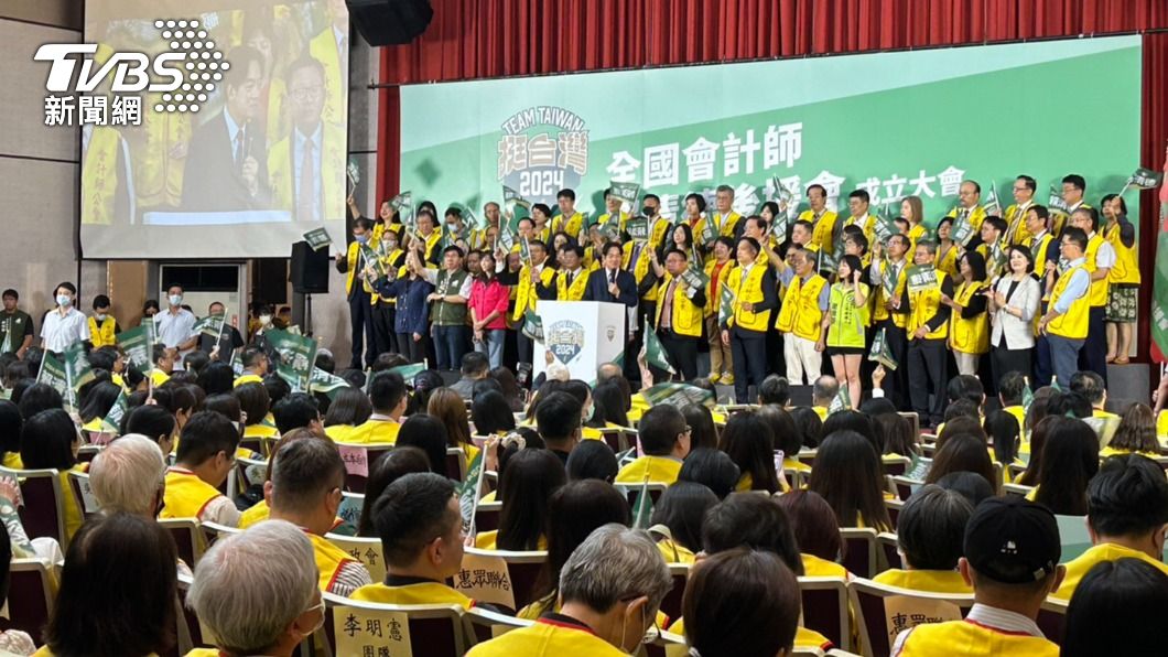 賴清德出席「全國會計師賴清德後援會成立大會」,並發表談話。(圖/黃宣尹攝)