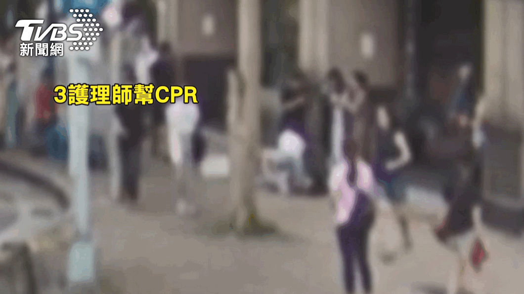 護理師路過幫忙CPR,仍是救不回女大生。(圖/TVBS)