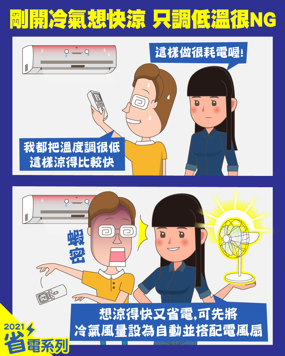 台電分享迅速降溫2妙招(圖/翻攝台電電力粉絲團)