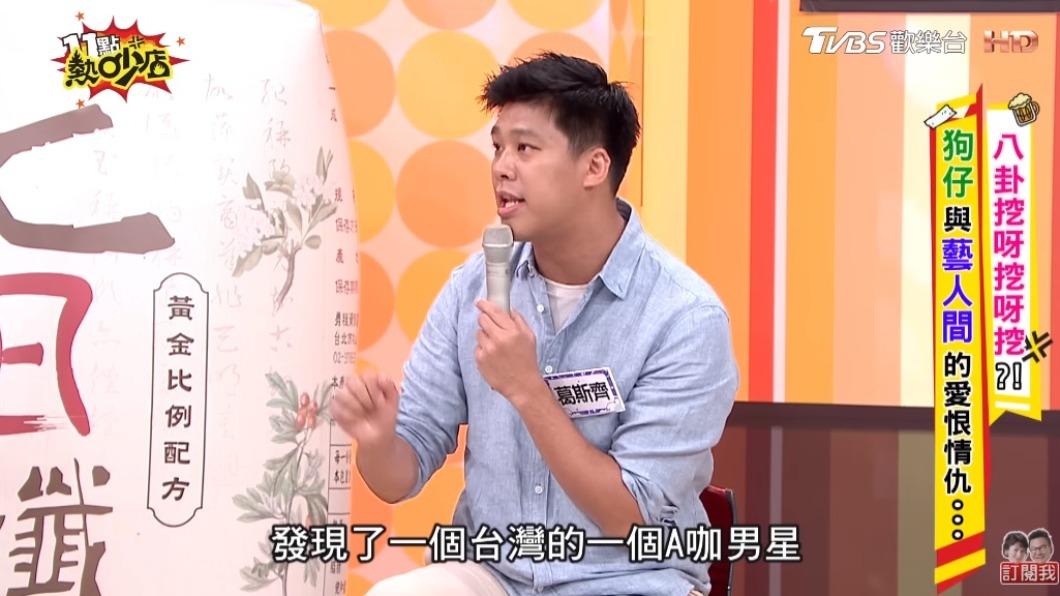 葛斯齊上《11點熱吵店》爆料。(圖/TVBS)