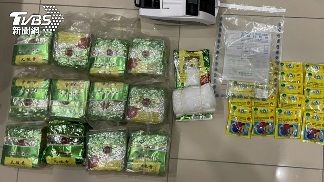 裡面藏的毒品市值約5000萬。(圖/TVBS)