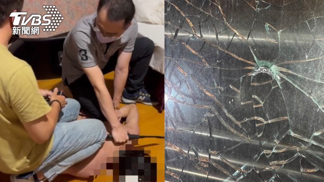 求職不順心情差?男怒拿BB槍朝捷運站狂射 玻璃慘碎成窗花