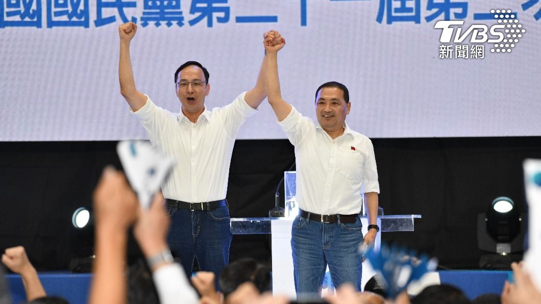 國民黨全代會今日正式通過提名新北市長侯友宜參選總統。（圖／胡瑞麒攝）