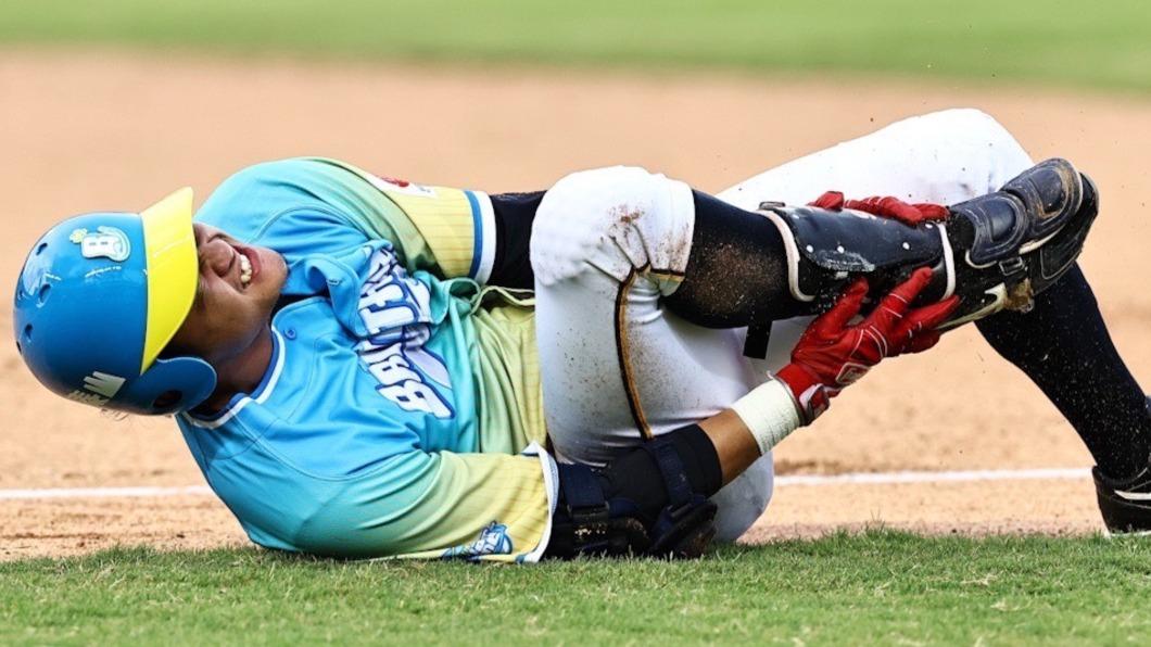 王勝偉二壘打悍將搶勝 岳東華腳踝「翻船」送醫