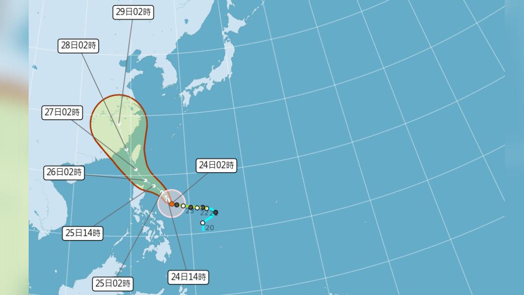 06:00天氣即時報／杜蘇芮轉中颱強度還在增加　撲台路徑南修恐閃過「護國神山」