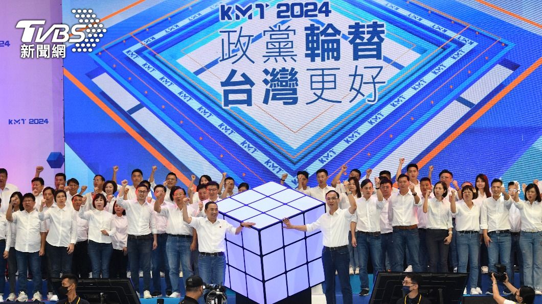 國民黨全代會通過提名侯友宜參選2024總統。(圖/胡瑞麒攝)
