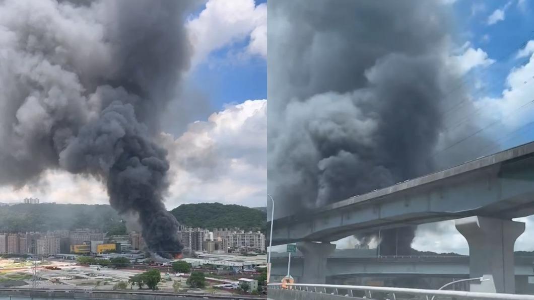 現場濃煙相當大。（圖／翻攝記者爆料網）