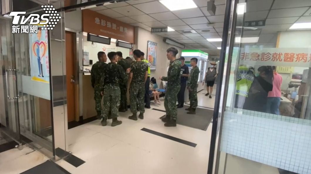 現場造成9名士官兵受傷。(圖/TVBS)