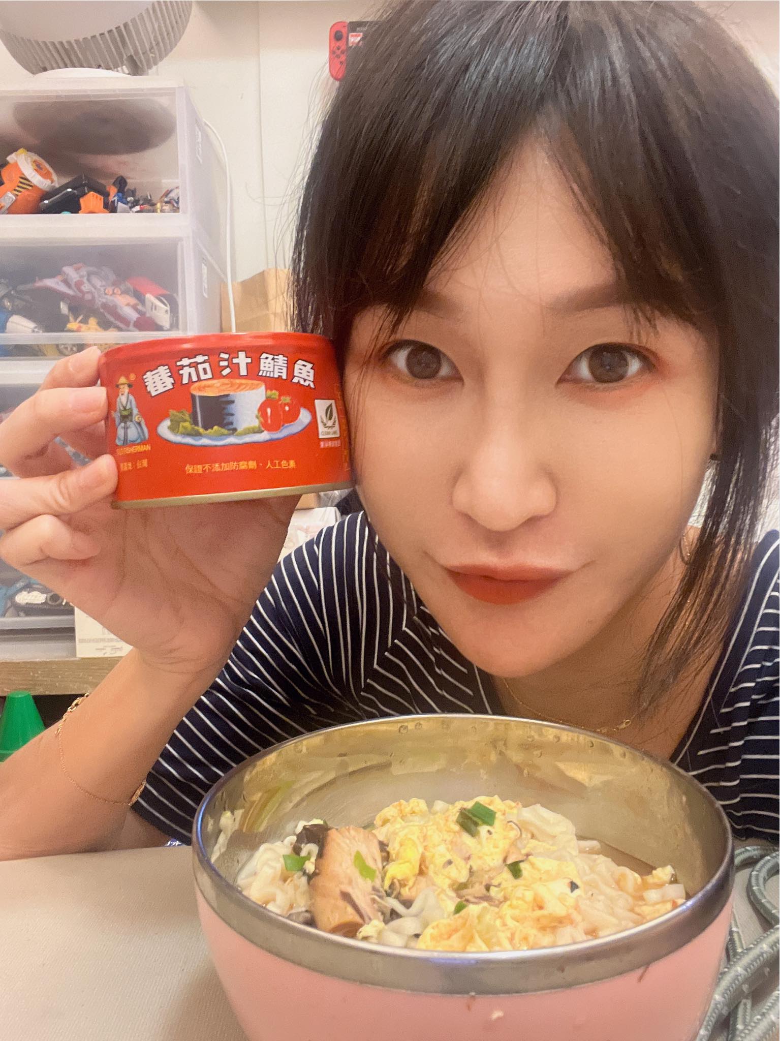 桃園市議員黃瓊慧分享「颱風麵」配方。(圖/翻攝黃瓊慧桃園觀察日記臉書)