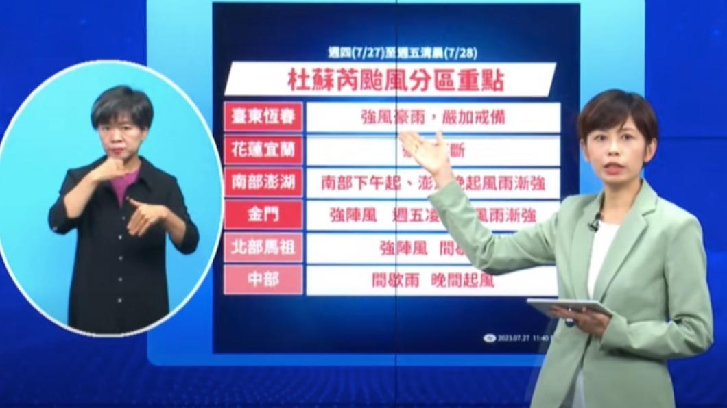 氣象預報員羅雅尹。（圖／翻攝氣象局YouTube)