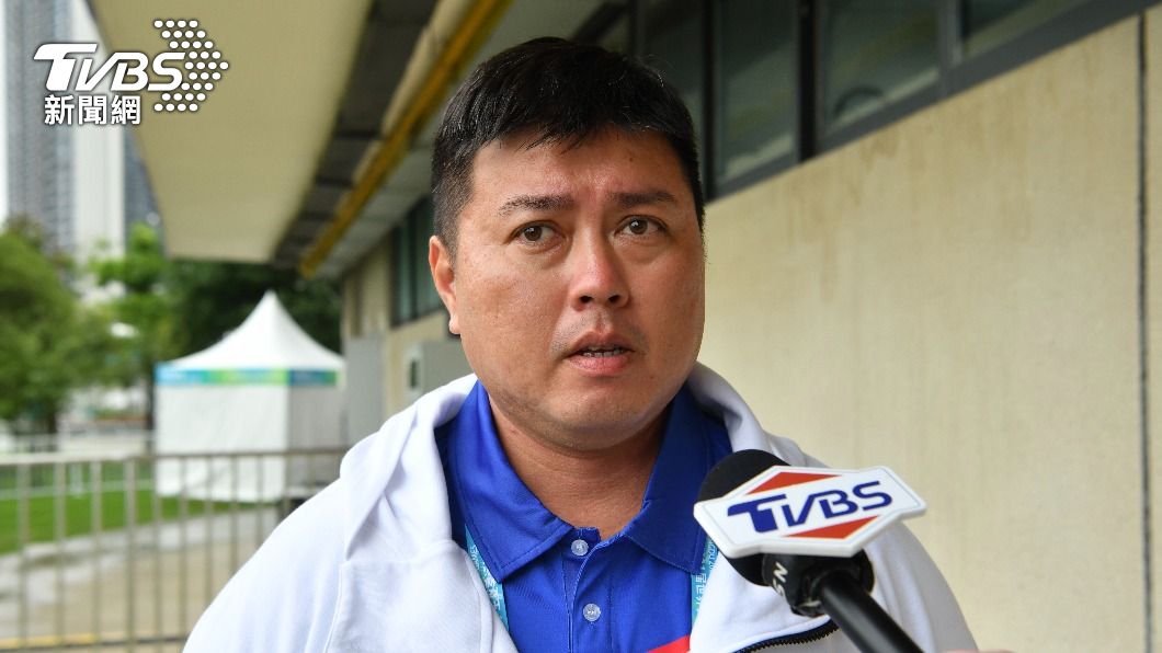 中華射箭隊教練廖健男。(圖/胡瑞麒攝)