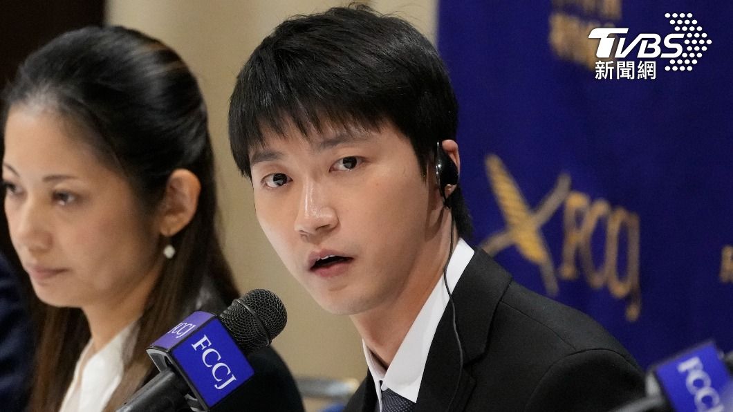 江宏傑透過記者會喊話,呼籲福原愛順從日本法院判決。(圖/達志影像美聯社)
