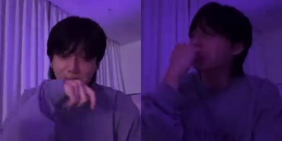 由於相當驚喜,柾國還一直問粉絲是何時寫的,更承諾要是出專輯他也會買。(圖/翻攝自googietaku推特)