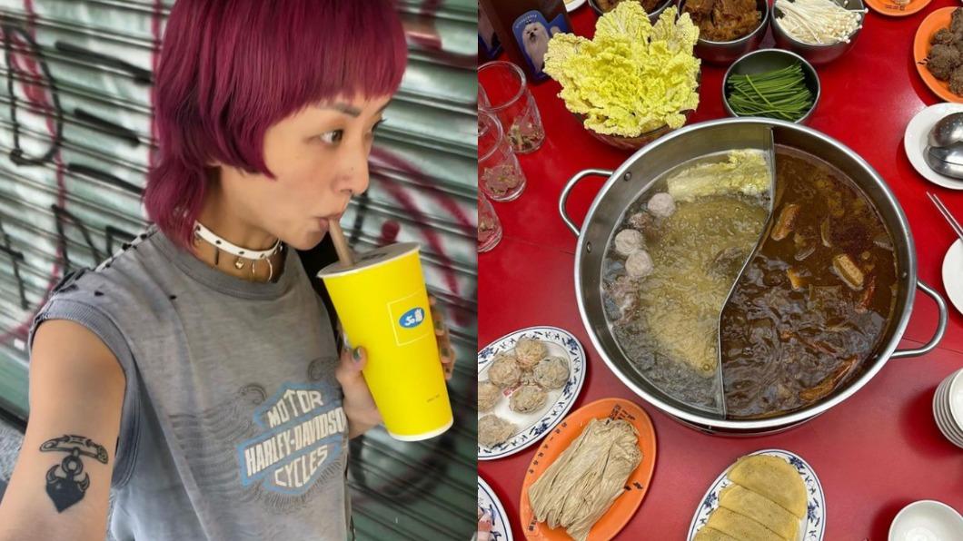 徐濠縈帶著女兒大啖50嵐、麻辣鍋等台灣美食。(圖/翻攝自徐濠縈IG)