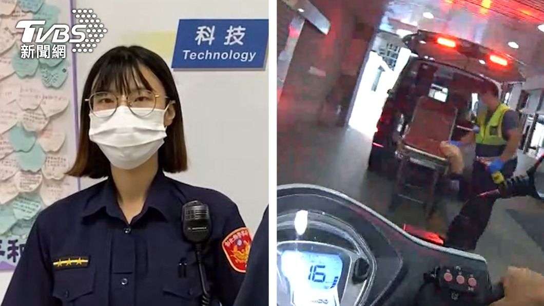 2歲童熱痙攣!塞萬安演習預演車陣 27歲警花速開道搶命