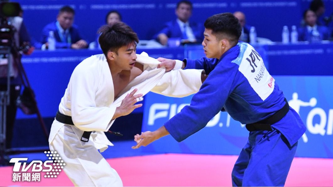 楊勇緯決賽對戰日本選手中村太樹。(圖/胡瑞麒攝)