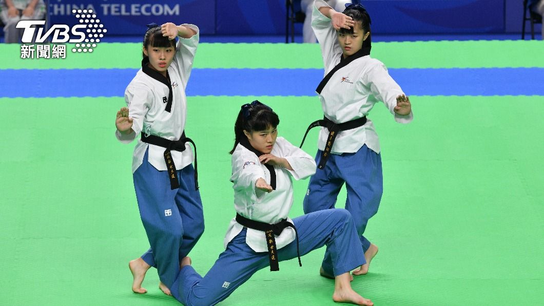 世大運/跆拳道品勢團體賽 男團列第6名、女團第5名