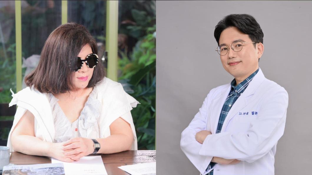 關鍵意見領袖以江坤俊最高,其次為陳文茜。(圖/翻攝自文茜的世界周報 Sisy's World News、江坤俊醫師臉書)