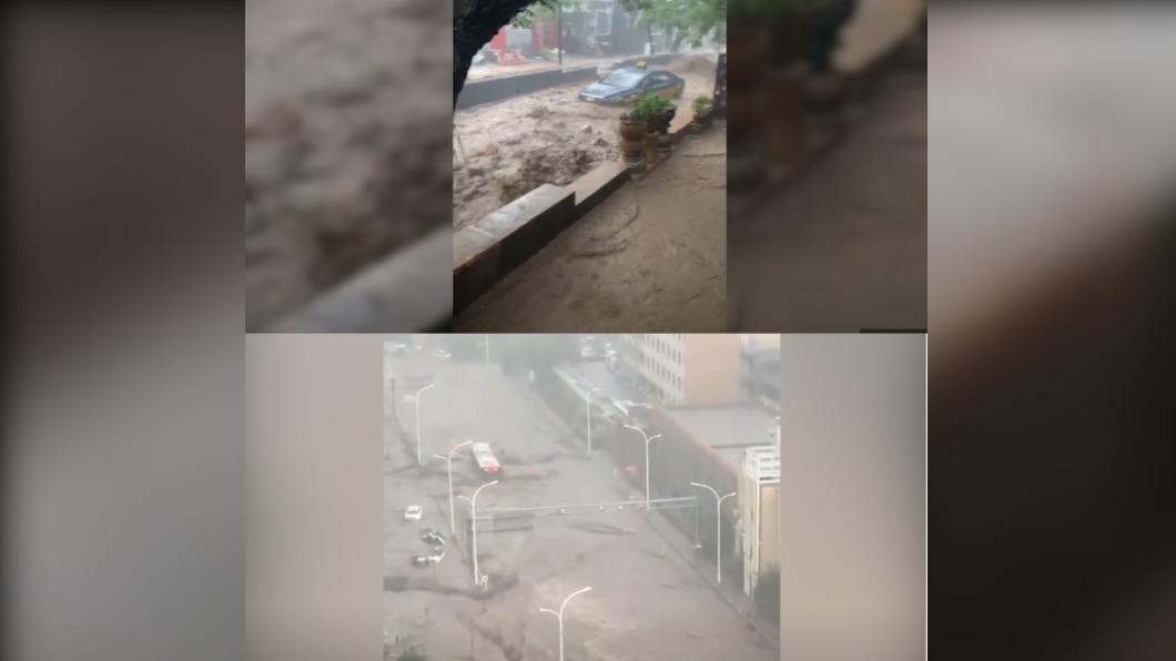 門頭溝平均降雨322.1毫米,路面淹成小河