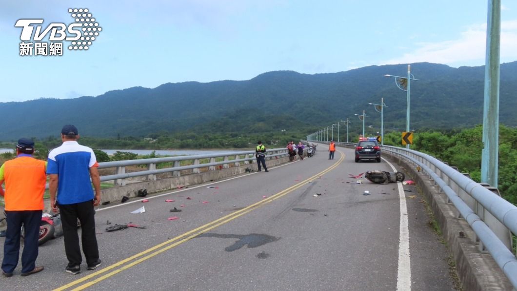 車禍造成一死一傷。(圖/TVBS)