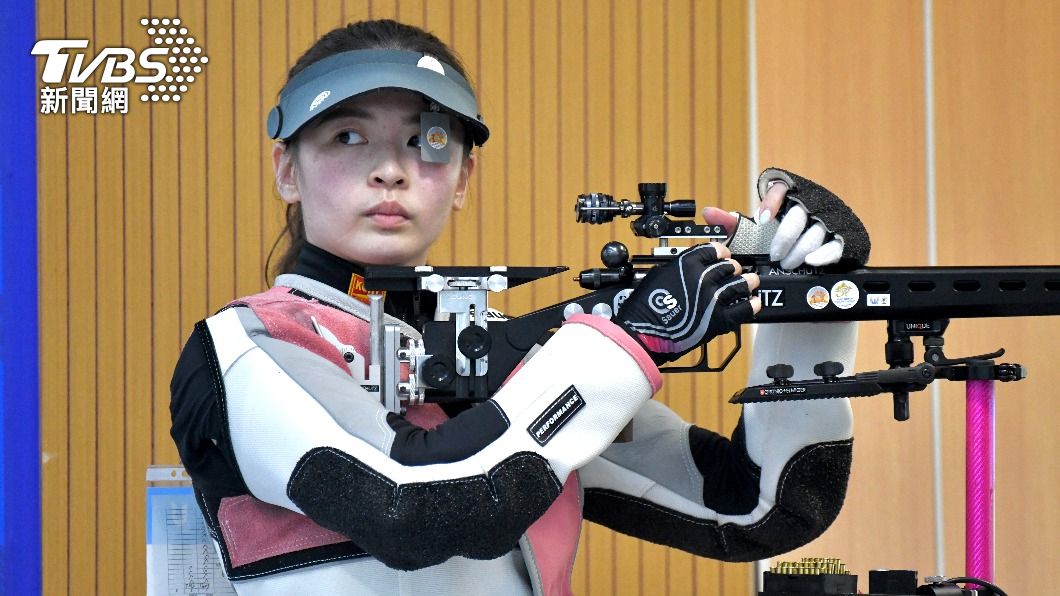 宋諭婷在世大運50公尺三姿步槍射擊項目上場，磨練吸取比賽經驗。(圖/胡瑞麒攝)