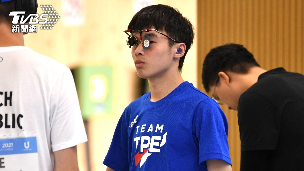 世大運射擊10公尺手槍男團選手黃維德。（圖／胡瑞麒攝）