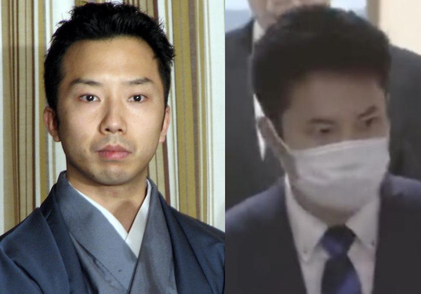 口罩男子與市川猿之助年輕時頗為相似。(圖/翻攝自nipponnowadai)