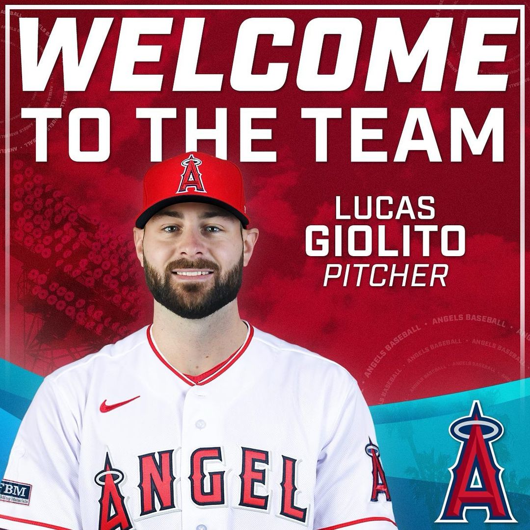 投手Lucas Giolito日前交易至天使隊。（圖／翻攝自Los Angeles Angels Instagram）