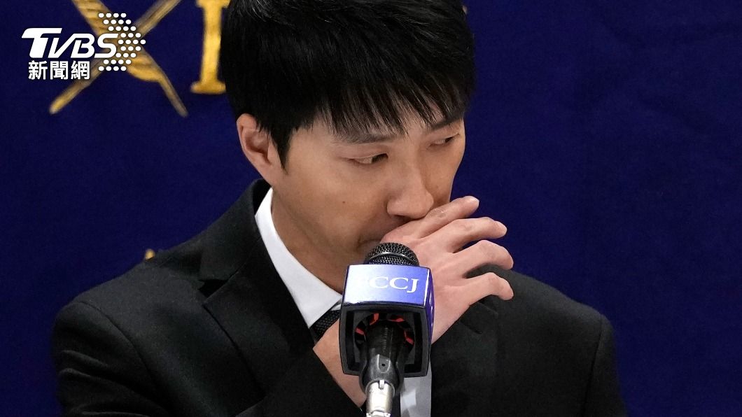 江宏傑赴日召開國際記者會。(圖/達志影像美聯社)