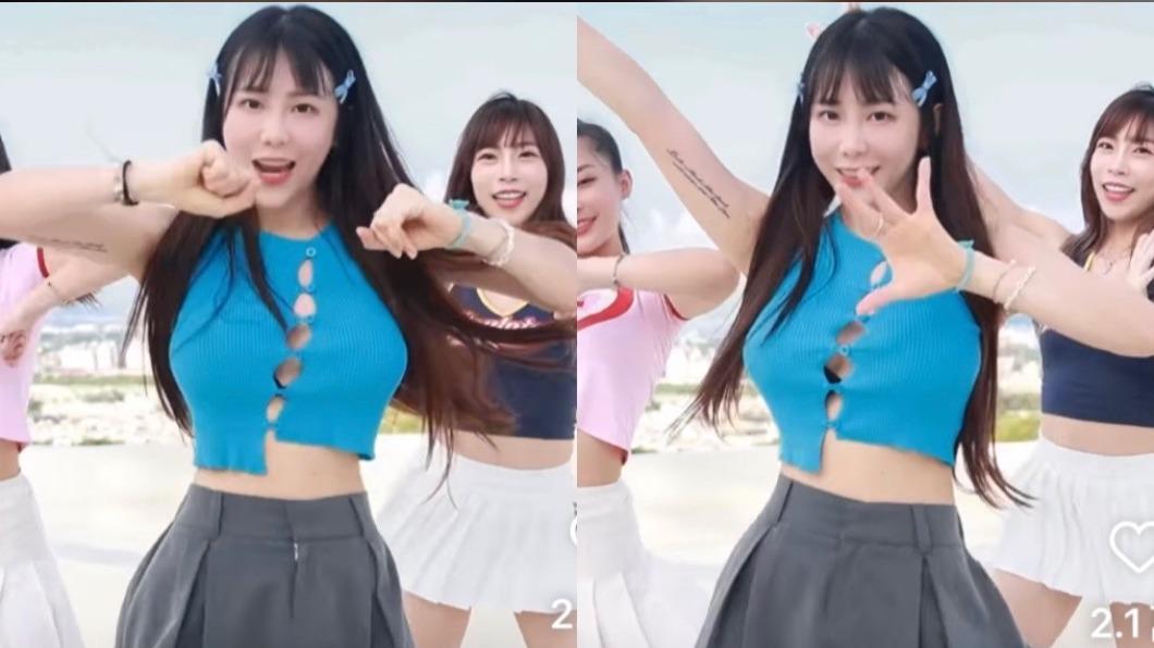 梓梓大跳NewJeans新歌〈Super Shy〉。(圖/翻攝自梓梓IG)