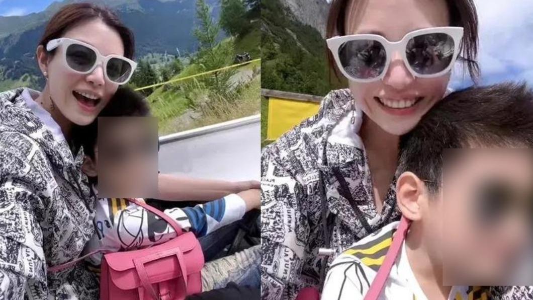 陳妍希帶兒子旅遊。(圖/翻攝自叫我老伯微博)