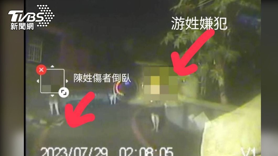陳男被2名男子毒打。（圖／TVBS）