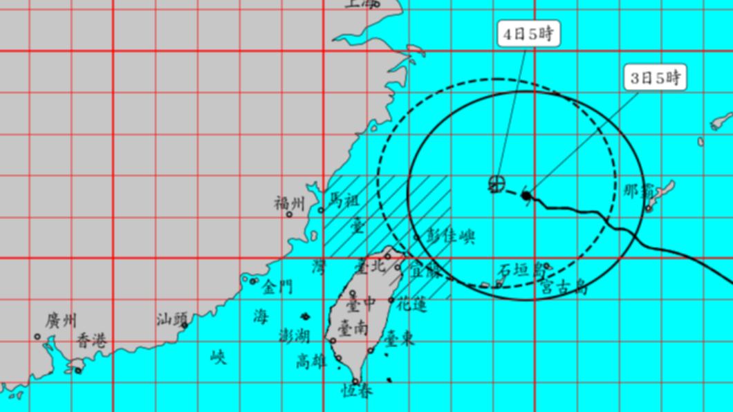 中颱卡努速度減緩近似打轉 西半部嚴防間歇強降雨