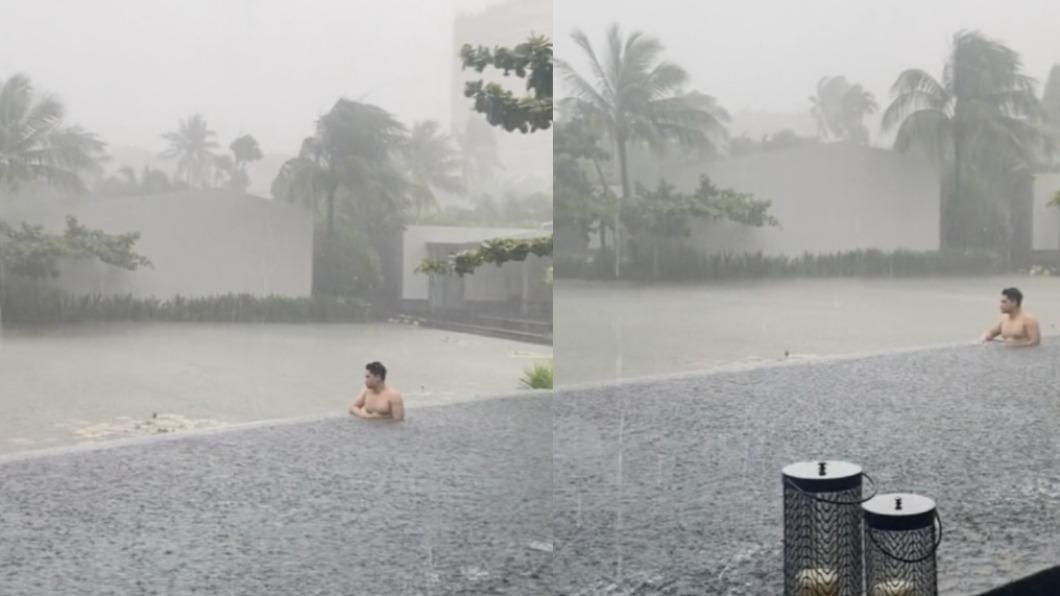 男子存錢1年為衝海島卻「忘看天氣」!仍冒雨拍照畫面太悲催