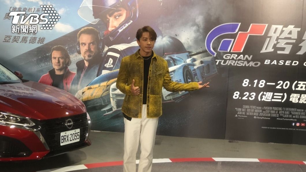 坤達表示自己平常開車是安全駕駛，因為老婆柯佳嬿也不喜歡開太快。（圖／羅子欣攝）