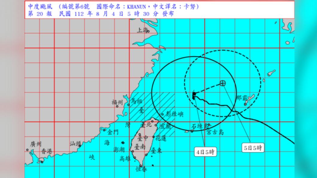 05:30解除陸警!卡努將北轉直撲日本 下週恐又新颱生成