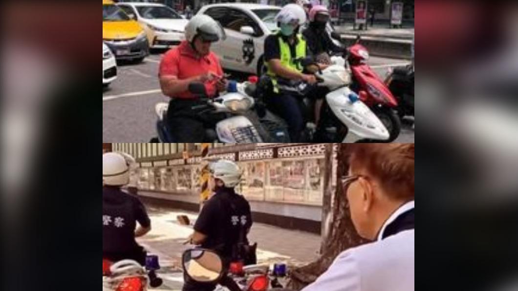 也有網友分享自己看到路上與警察「邂逅」的驚險場景。(圖/翻攝自路上觀察學院)