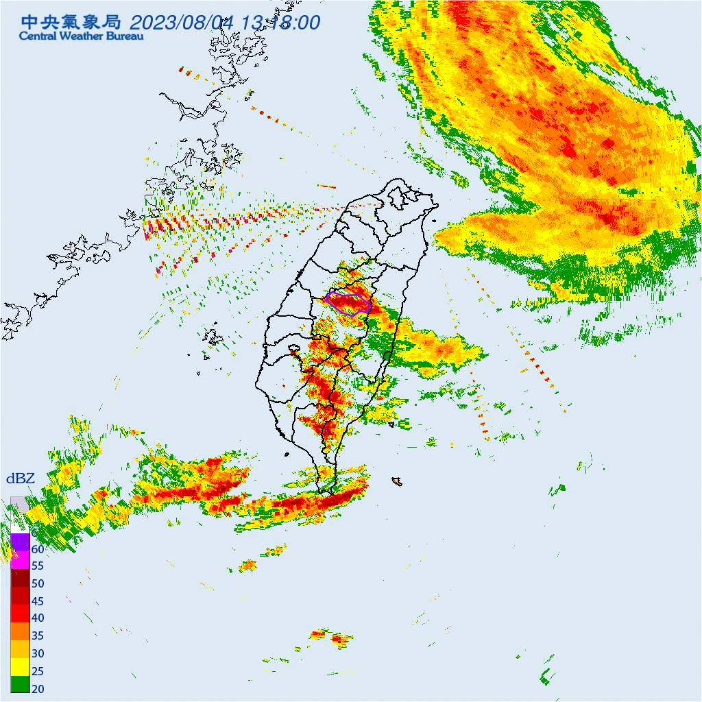 快訊/西南風來了!大雷雨開炸南投至少1小時 恐劇烈降雨