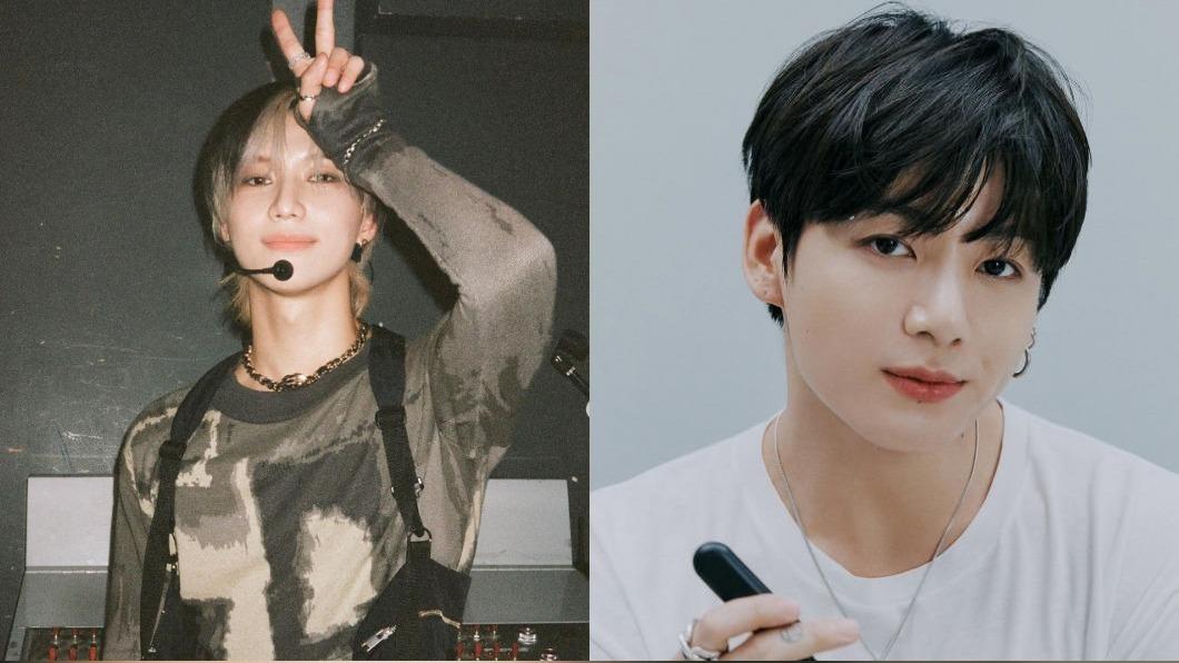 泰民(圖左)和柾國(圖右)都穿過類似款破褲。(圖/翻攝自泰民、BTS IG)