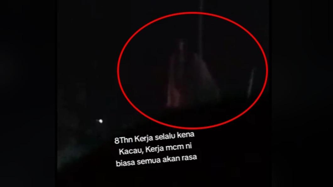 馬國警表示拍到「女鬼」。（圖／翻攝自TikTok@ikhmal24434）