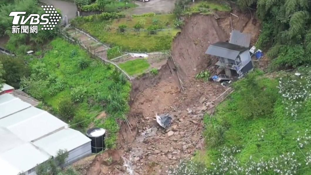 房子沖走了 春陽溫泉成孤島 農民工寮掏空位移