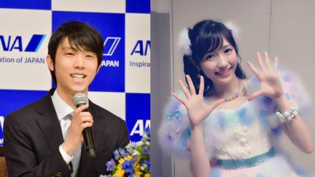 眾多網友推測花滑王子羽生結弦的妻子,可能是日本前偶像渡邊麻友(右)。(圖/翻攝自推特@ANA_travel_info、@mayuyuplanet)