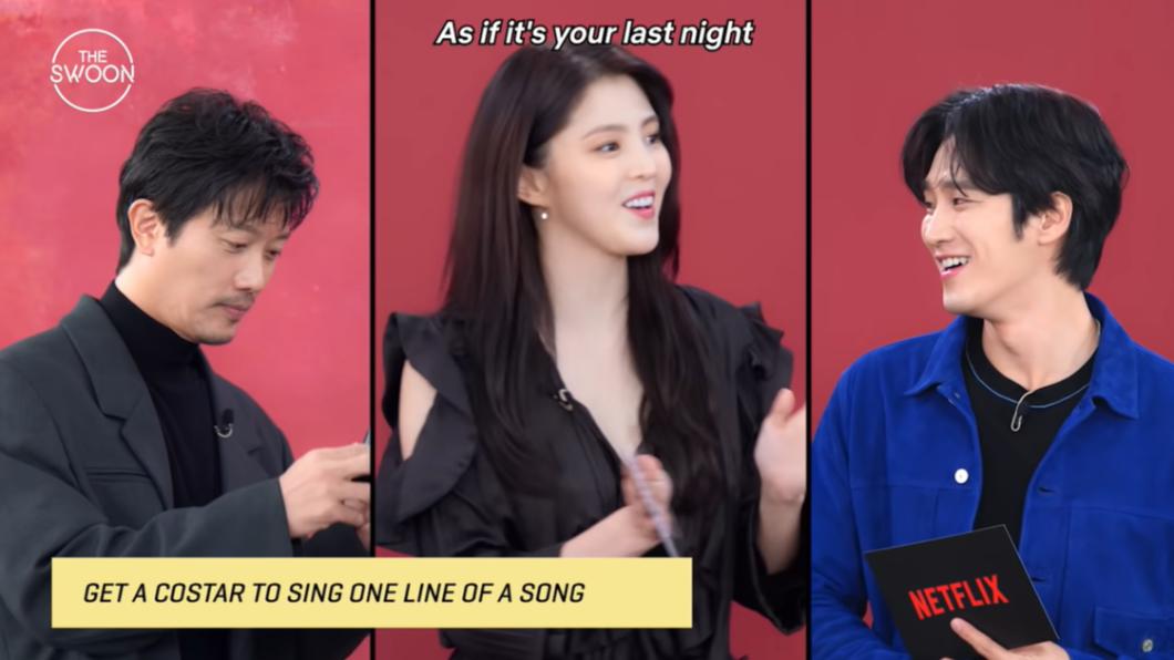 韓韶禧BP的〈AS IF IT'S YOUR LAST〉，安普賢未在第一時間給反應。（圖／翻攝自Netflix K-Content YT頻道）